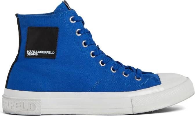 Karl Lagerfeld Jeans Kampus III Planet high-top sneakers Blauw