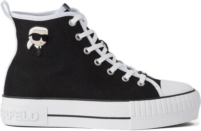 Karl Lagerfeld Kampus Max NFT high-top sneakers Zwart