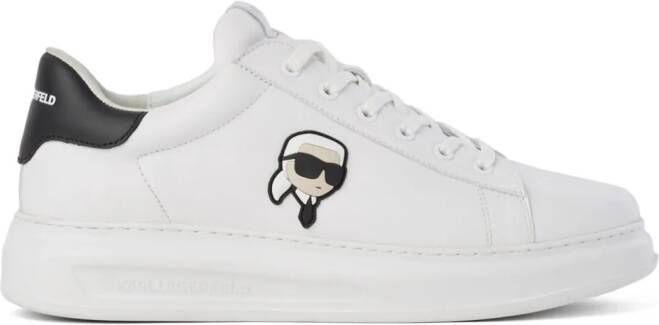 Karl Lagerfeld Ikon NFT Kapri leren sneakers Wit