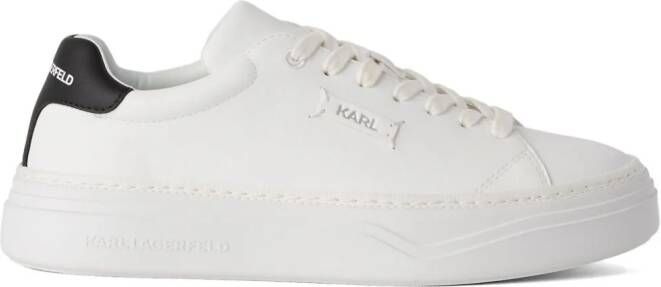 Karl Lagerfeld Konvert sneakers met logo-applicatie Wit