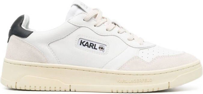 Karl Lagerfeld Krew leren sneakers Wit