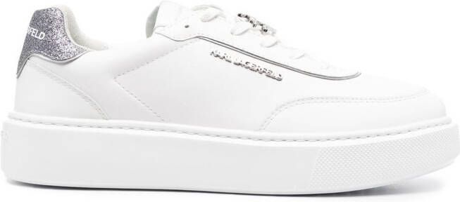 Karl Lagerfeld Sneakers met monogram Wit