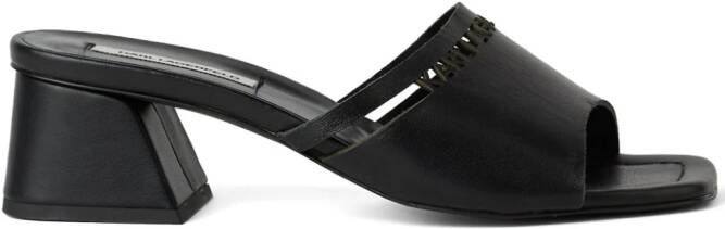 Karl Lagerfeld Plaza 55mm leren sandalen Zwart