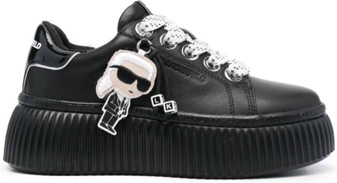 Karl Lagerfeld Sneakers met plateauzool Zwart