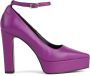 Karl Lagerfeld Soiree leren pumps Paars - Thumbnail 1