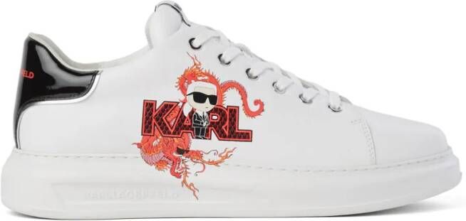 Karl Lagerfeld Year of the Dragon Kapri sneakers Wit