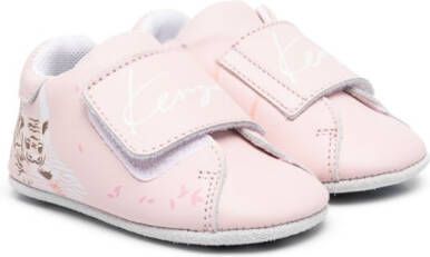 Kenzo Kids Leren sneakers Roze