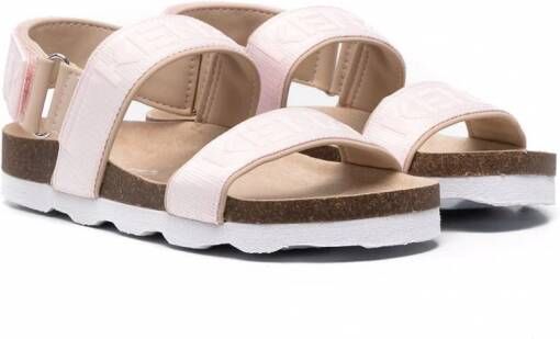 Kenzo Kids Sandalen met logoprint Roze