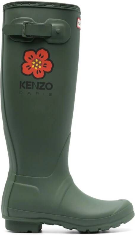 Kenzo x Hunter Wellington laarzen Groen