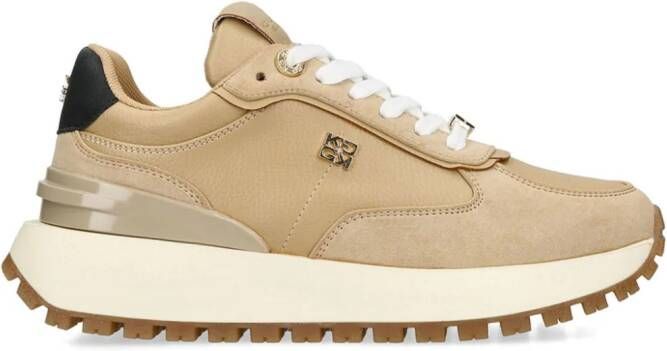 KG Kurt Geiger Louisa sneakers met logoplakkaat Beige