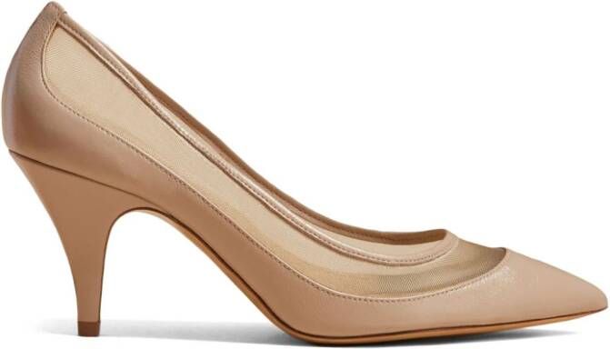 KHAITE The River leren pumps Beige