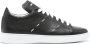 Kiton Leren sneakers met naad detail Zwart - Thumbnail 1