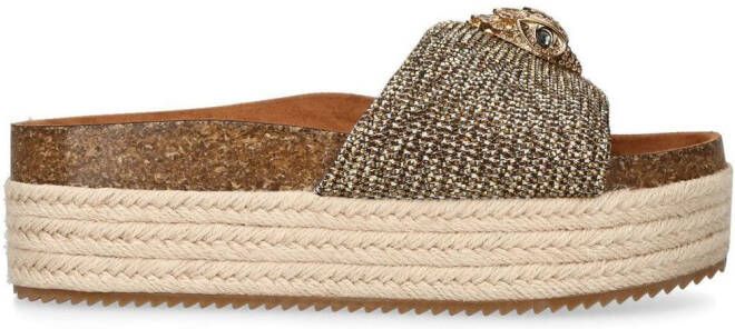 Kurt Geiger London Kensington espadrilles met plateauzool Beige