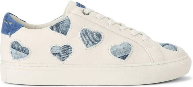 Kurt Geiger London Love Birds leren sneakers Wit