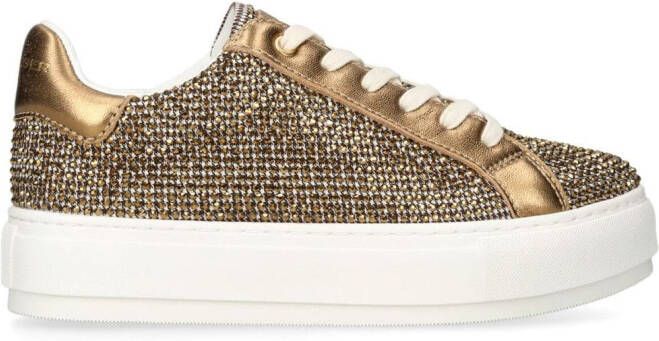 Kurt Geiger London Laney sneakers verfraaid met kristallen Beige