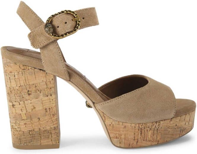 Kurt Geiger London Mayfair suède sandalen Beige