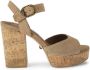 Kurt Geiger London Mayfair suède sandalen Beige - Thumbnail 1