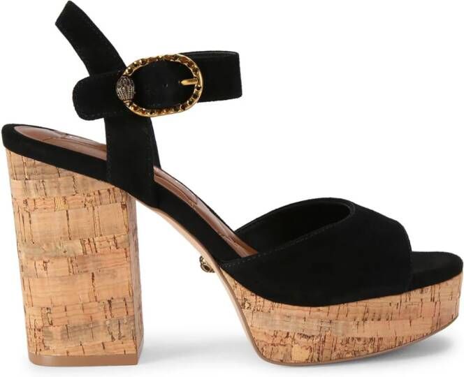 Kurt Geiger London Mayfair suède sandalen Zwart