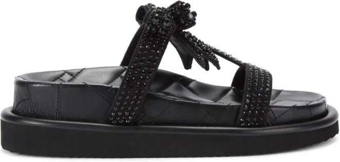 Kurt Geiger London Orson French sandalen met strik Zwart