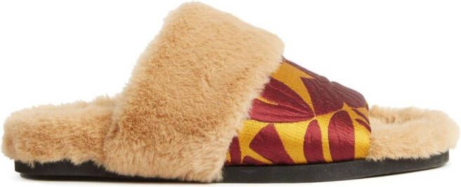 La DoubleJ Winter slippers met jacquard Beige