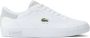 Lacoste Powercourt leren sneakers Wit - Thumbnail 1