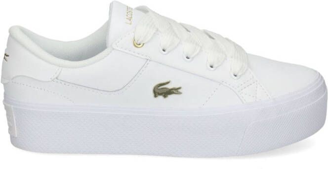 Lacoste Ziane sneakers met plateauzool Wit