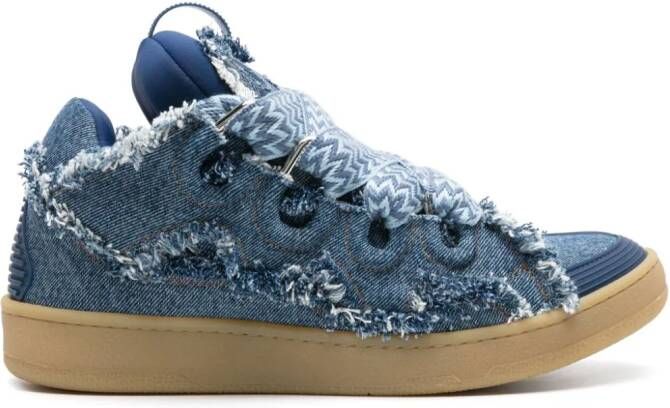 Lanvin Curb denim sneakers Blauw