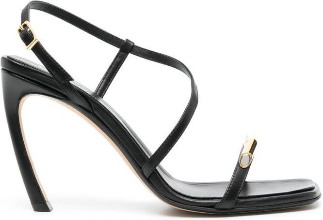 Lanvin Swing leren sandalen Zwart