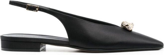 Lanvin Swing slingback muiltjes Zwart