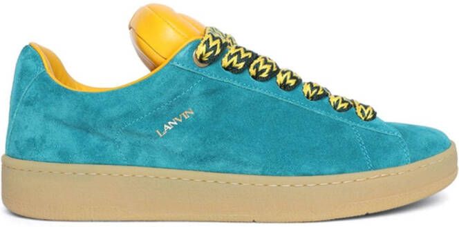 Lanvin x Future Hyper Curb suède sneakers Blauw