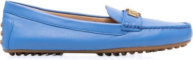 Lauren Ralph Lauren Barnsbury leren loafers Blauw