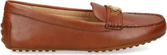 Lauren Ralph Lauren Barnsbury leren loafers Bruin