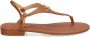 Lauren Ralph Lauren Ellington leren sandalen Bruin - Thumbnail 1