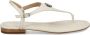 Lauren Ralph Lauren Ellington sandalen met hagedis-reliëf Wit - Thumbnail 1