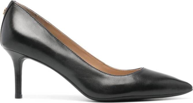 Lauren Ralph Lauren Lanette leren pumps 70 mm Zwart