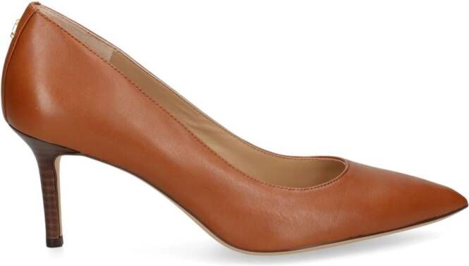 Lauren Ralph Lauren Lanette leren pumps Bruin