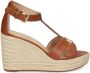 Lauren Ralph Lauren Sandalen met sleehak Bruin - Thumbnail 1