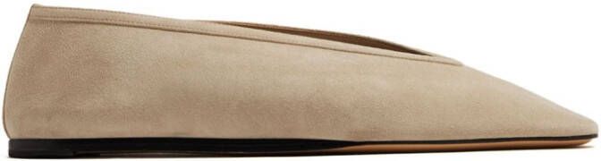 Le Monde Beryl Luna leren ballerina's Beige