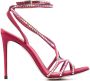 Le Silla Sandalen verfraaid met kristallen Rood - Thumbnail 1