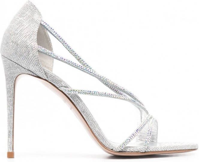 Le Silla Divina sandalen met glitter Grijs