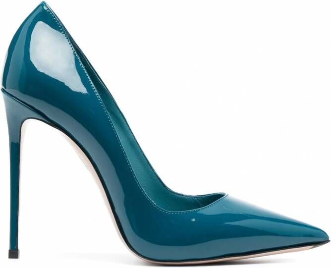 Le Silla Eva lakleren pumps Blauw