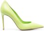 Le Silla Eva leren pumps Groen - Thumbnail 1