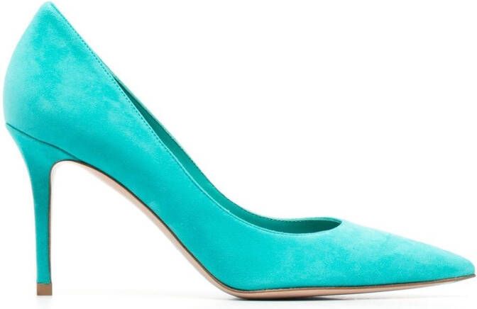 Le Silla Eva suède pumps Groen