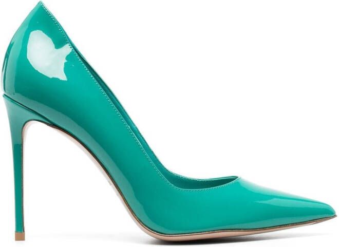 Le Silla Eva suède pumps Groen