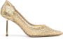 Le Silla Gilda 90 mm pumps verfraaid met kristallen Goud - Thumbnail 1