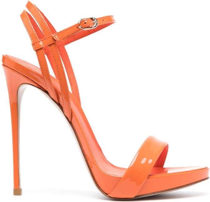 Le Silla Gwen lakleren sandalen Oranje