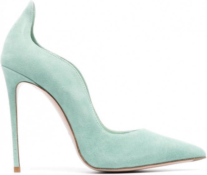 Le Silla Ivy pumps verfraaid met kristallen Groen