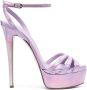 Le Silla Lola sandalen met plateauzool Paars - Thumbnail 1