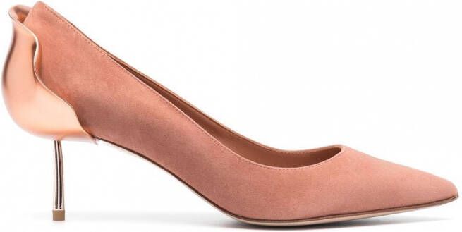 Le Silla Petalo suède pumps Roze