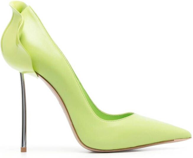 Le Silla Petalo leren pumps Groen